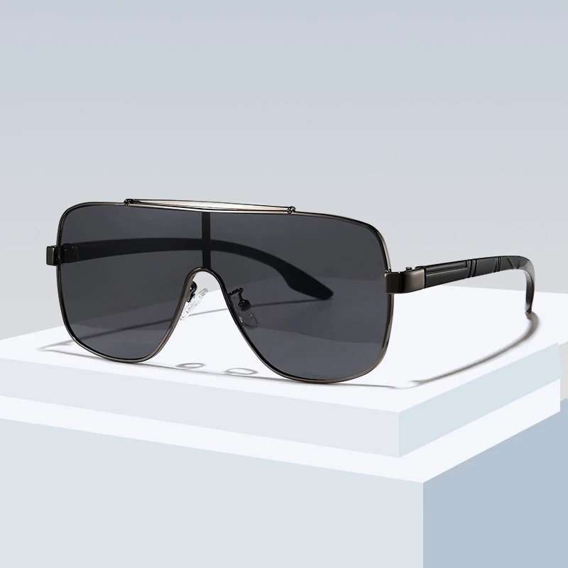 

manufacture customize Integrated lens flat top sunglasses for men women, 7 colors