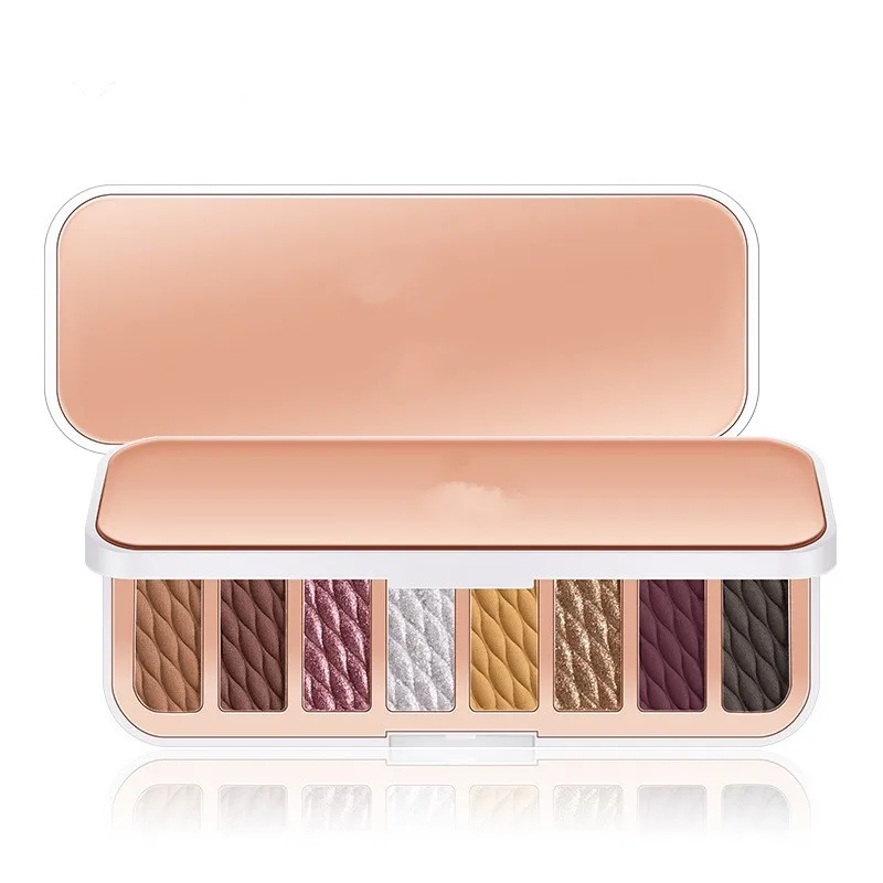 

Luxury 8-color eyeshadow tray with pearlescent matte and anti-sweat