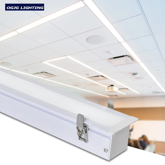 new OEM DLC 4ft Indoor ceiling mounted recessed Suspended LED Linear Light 40W LED Linear Pendant Light