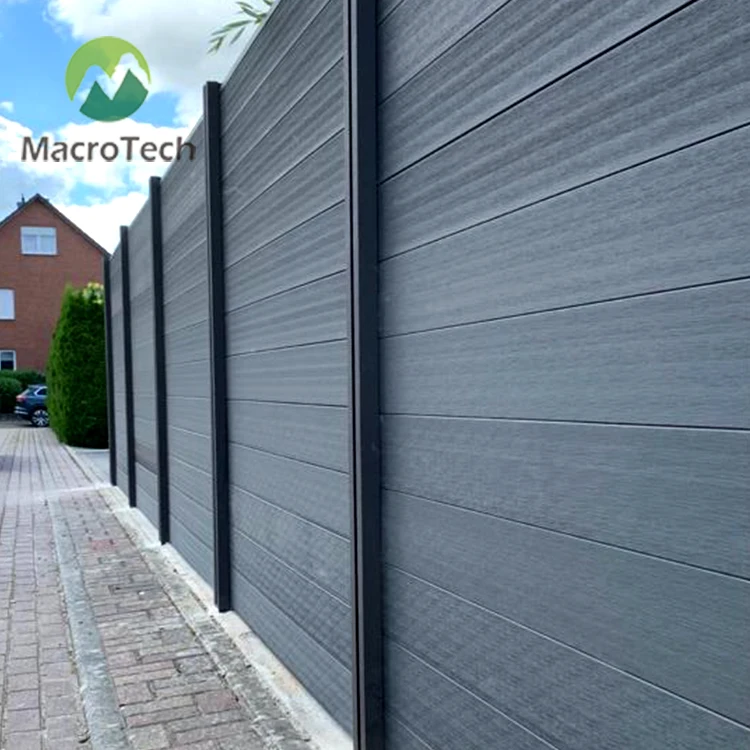 

Uv proof 6x8 ft Silver gray Color Plastic PVC/Vinyl WPC Cheap Panel Privacy Fence Panels for sale