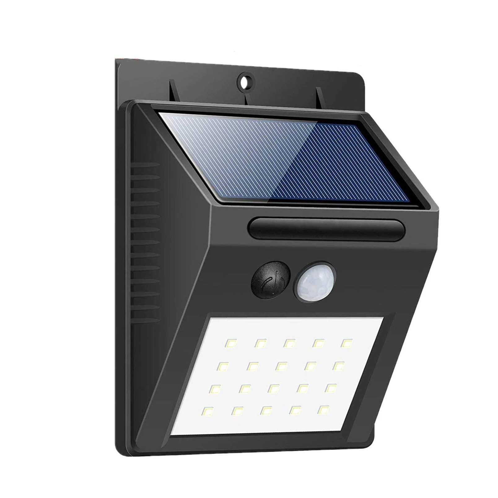 smd led solar outdoor waterproof sensor with switch wall light DC12 2W  led light