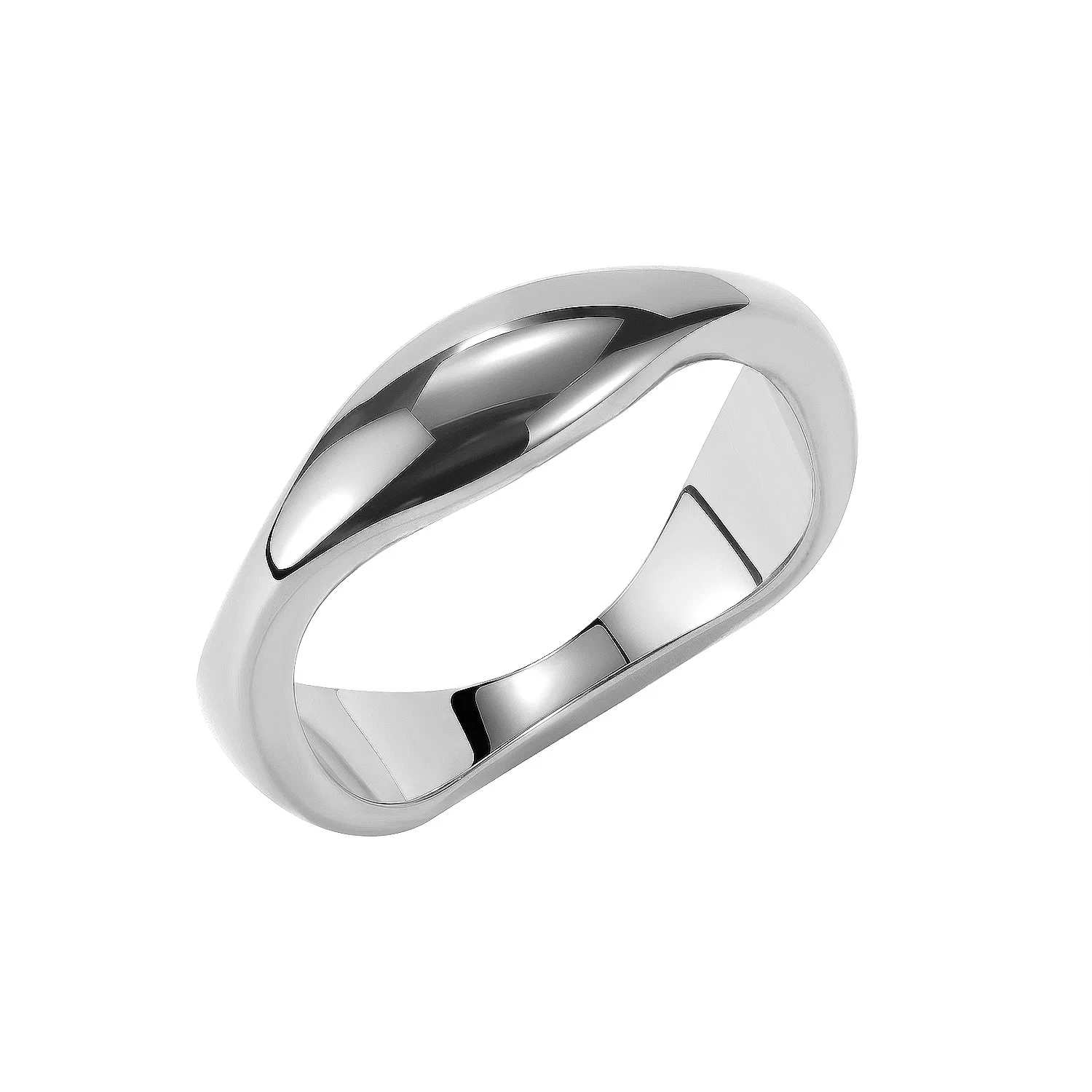 

Geometry Hiphip Fashion Jewelry Silver Stainless steel Rings Men