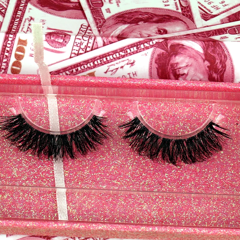 

High quality custom logo packaging eyelash case best premium 25mm false eyelashes mink 3d vegan lashes vendor, Natural black