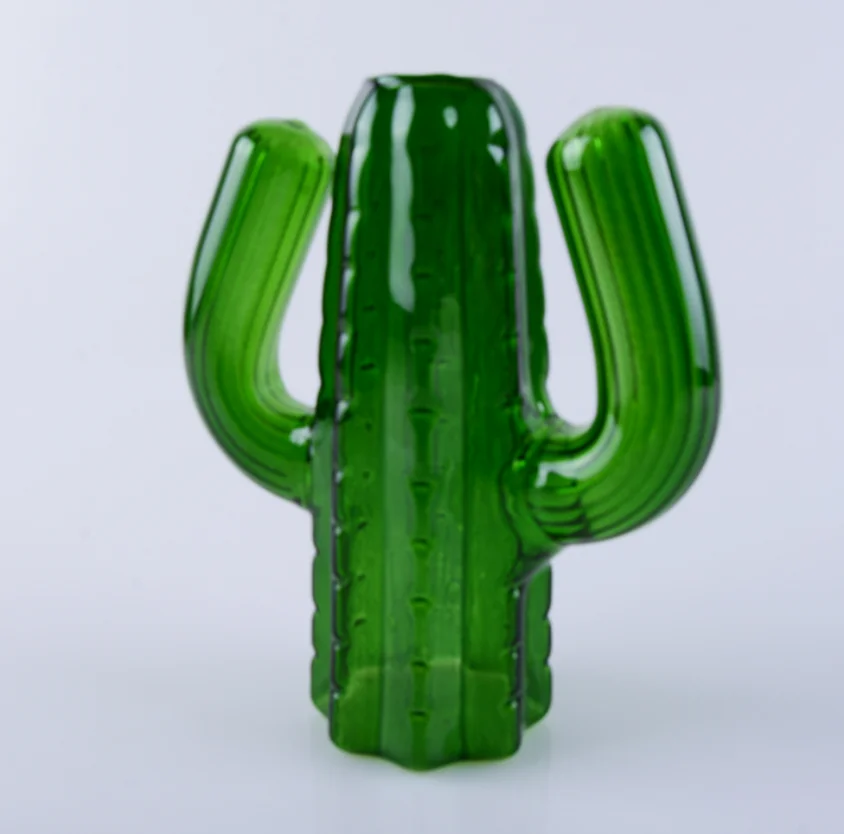 Quirky Cactus Glass Vase Buy Glass Cactus Vase Cactus Shape Flower Vase Olive Green Cactus