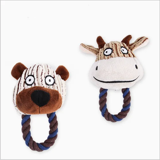

indestructable squeak dog toy plush chew toy for pet