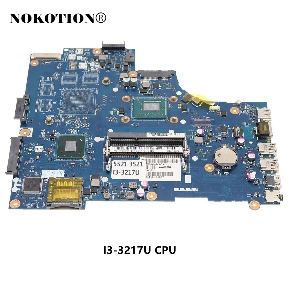 

CN-0HKJ53 0HKJ53 VAW00 LA-9104P For Dell Inspiron 15R-5521 3521 laptop motherboard I3-3217U CPU