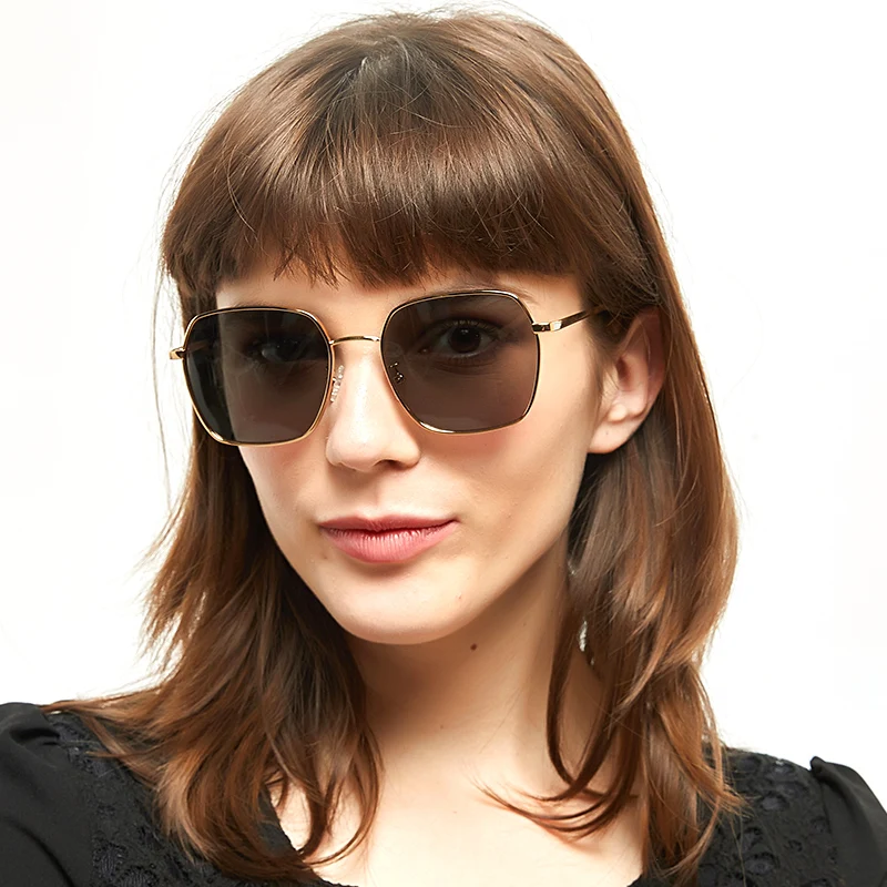 

2020 Premium Manufacture Brand Unique Popular Metal UV Unisex Oversized Square Polarized Sunglasses Sun Glasses