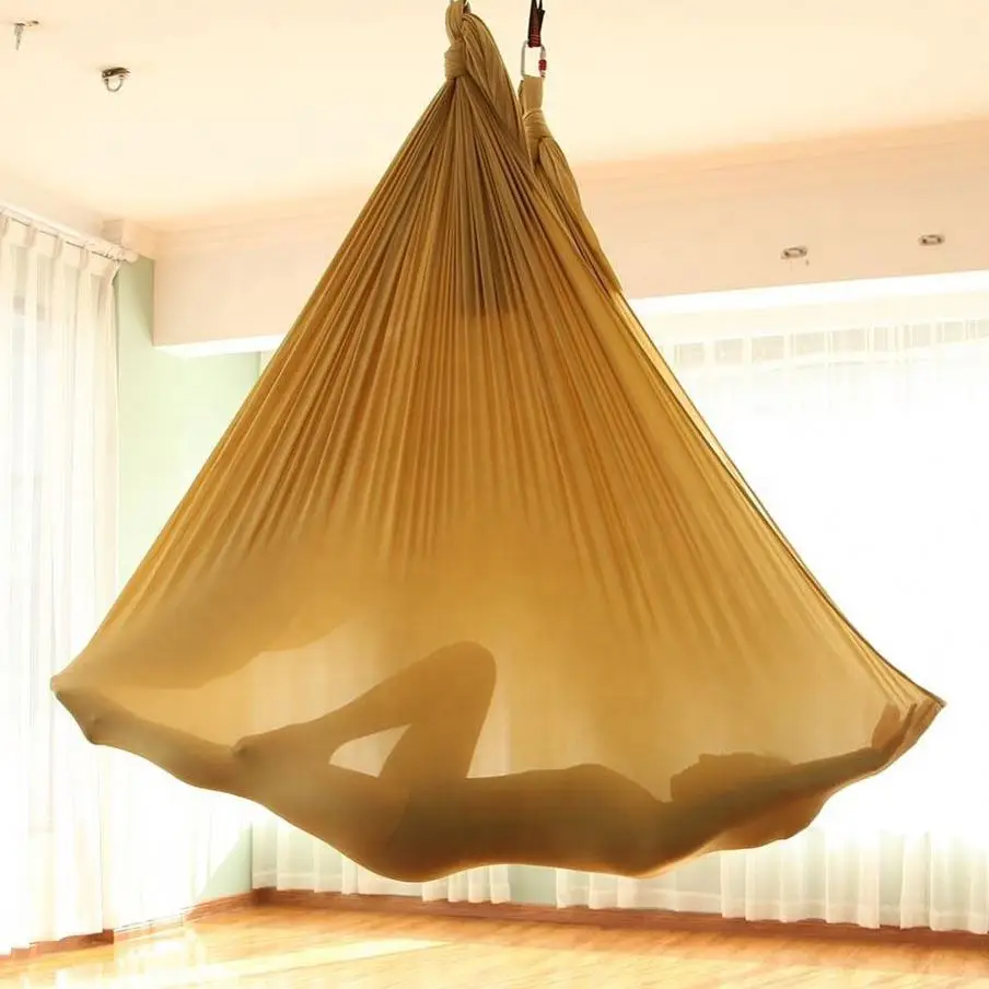 

Premium Silk Fabric Flying Aerial Yoga Hammock Set For Sale,Ultra Strong Antigravity Air Yoga Swing Wholesale, Various colours are available
