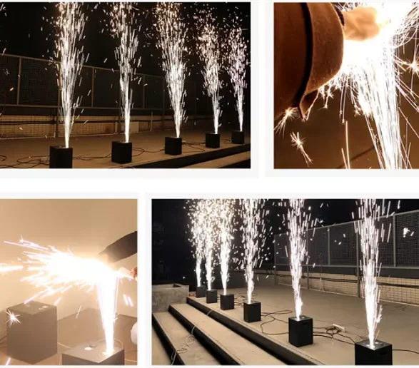 New arrival moving head spark machine