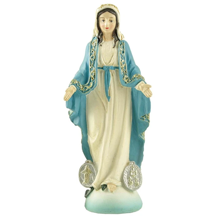 5.75" Resin Christmas Decoration Virgin Mary Statues For Decor