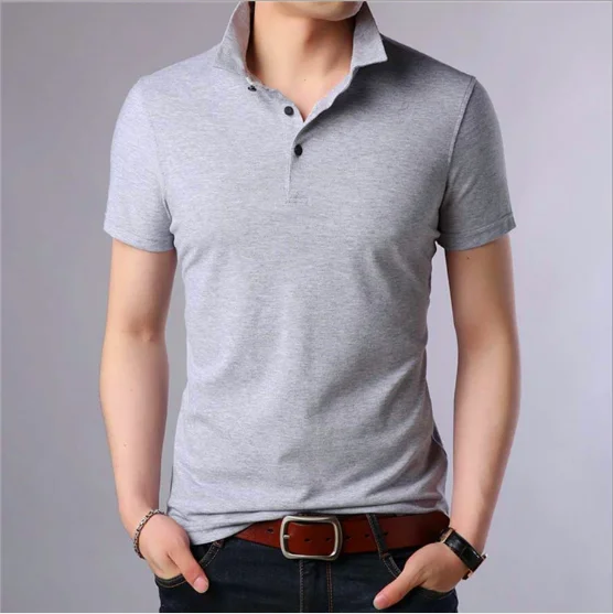 

Polo Shirt 100% Cotton Wholesale plain short sleeve Men T Shirt