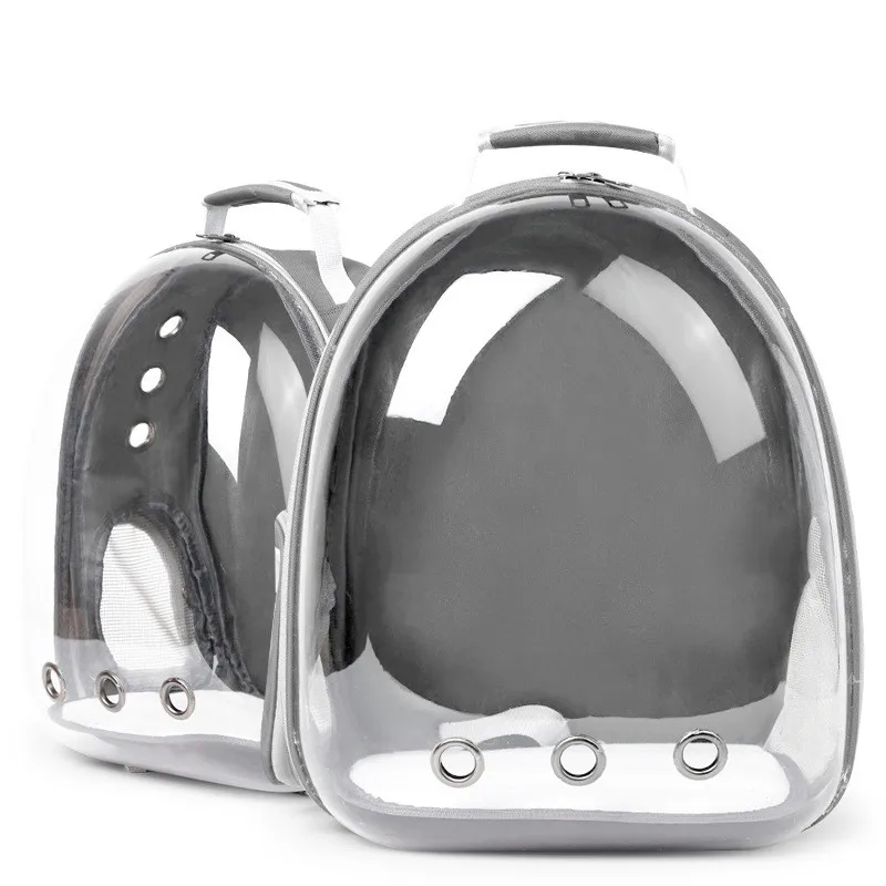 

Portable Pet Carrier Bag Breathable Cat Bag Outdoor Travel Backpack for Cat and Dog Transparent Space Pet Backpack Bag for Cat, Optional