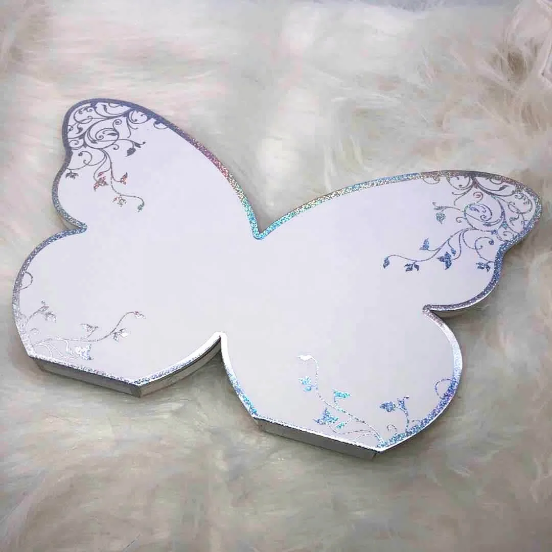 

different color rhinestone lash box custom light pink eyelash box multi pairs single pair lashes cases butterfly lash packaging, Black