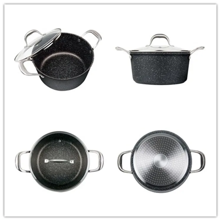 
kitchen nonstick aluminum cookware sets cheap cooking pot and pans 
