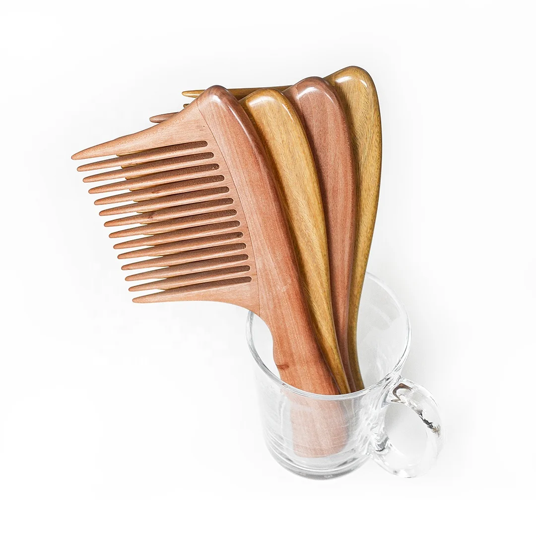 

Hot-selling Custom Logo Fine Polishing Premium Wide Tooth Afro Hair Large Comb