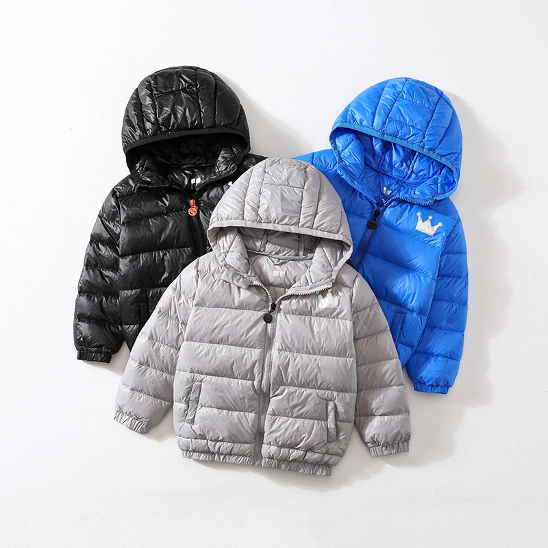 

Baby Coat Puffer Girls Lightweight Down Padding Jacket With Hood Girls and Boys Warm Down Coat kids down jackets, As picture