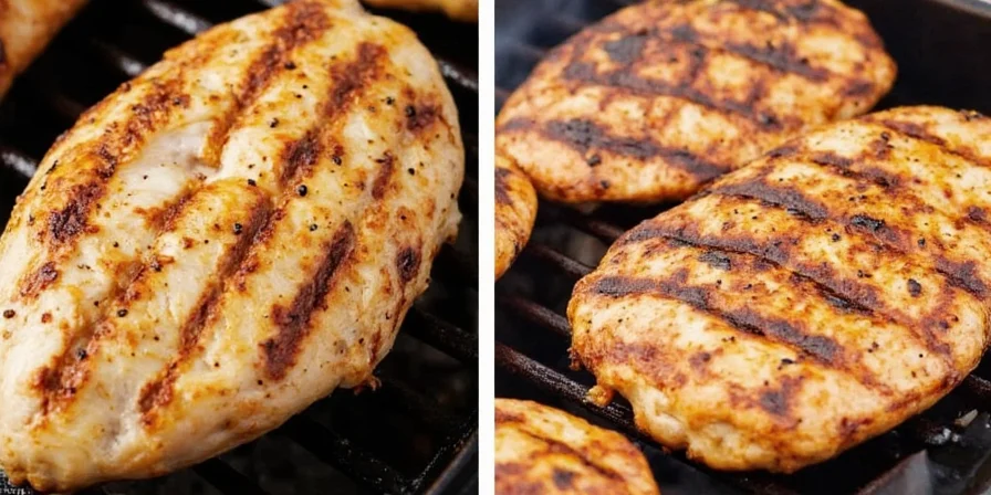 Chicken basted with garlic parmesan butter