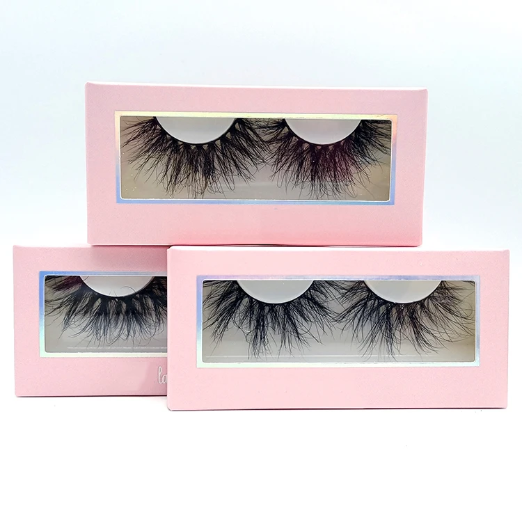 

false lashes eyelash vendors custom pink eyelash paper box for mink eyelashes