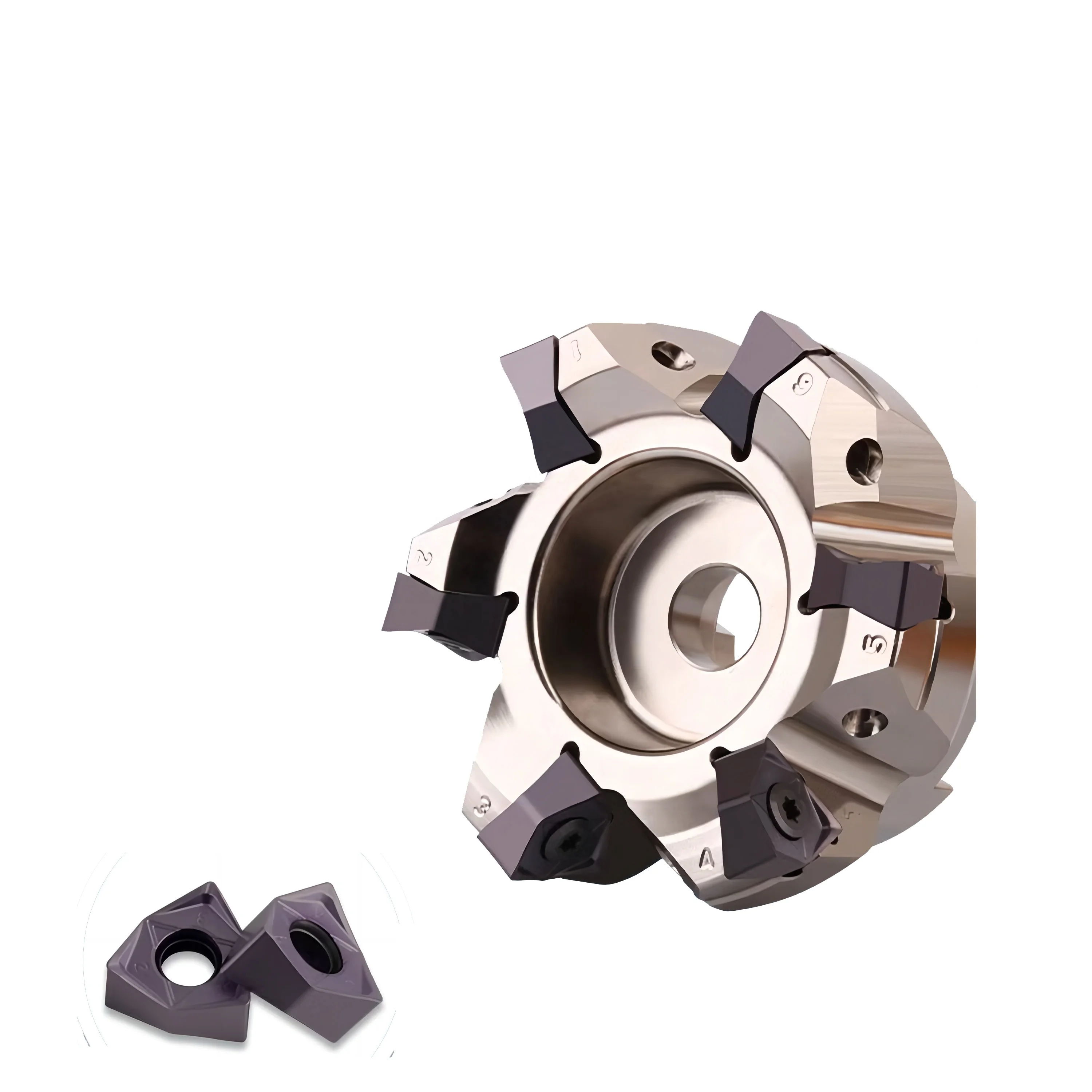 WNMU Milling Insert Heavy Cutting Flat Flying Cutterhead MFWN90 Degree Right Angle CNC Fast Feed Milling Face Mill