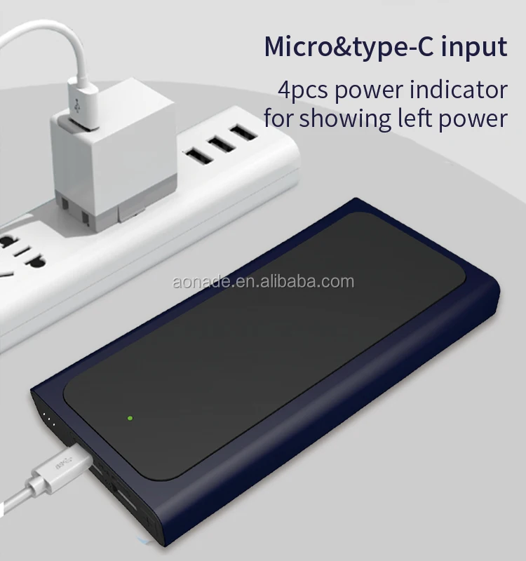 New arrival 2020 Double fast charging PD18W power bank 10000mah with 10W wireless charger - ANKUX.COM