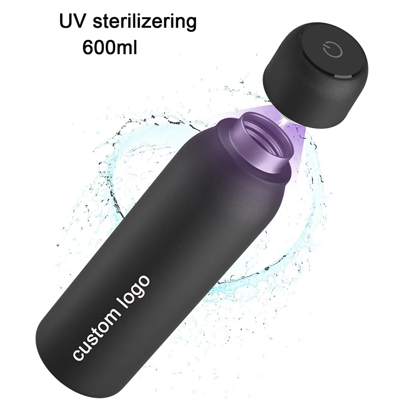 

Support Dropshipping 600ml custom logo smart selfie clean uvc purifier waterproof bottle sterilizer