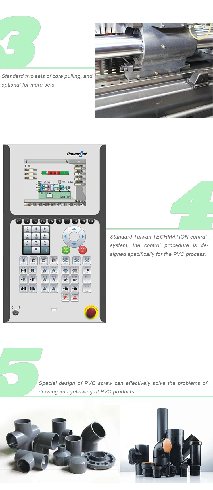 PVC UPVC pipe fitting Injection Molding Machine (PVC288-S6)