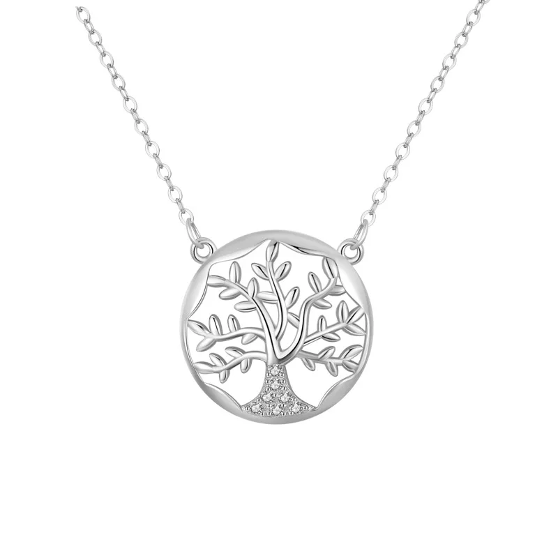 

Hainon 925 sterling silver necklace Life tree romantic Anniversary gifts necklace 2022