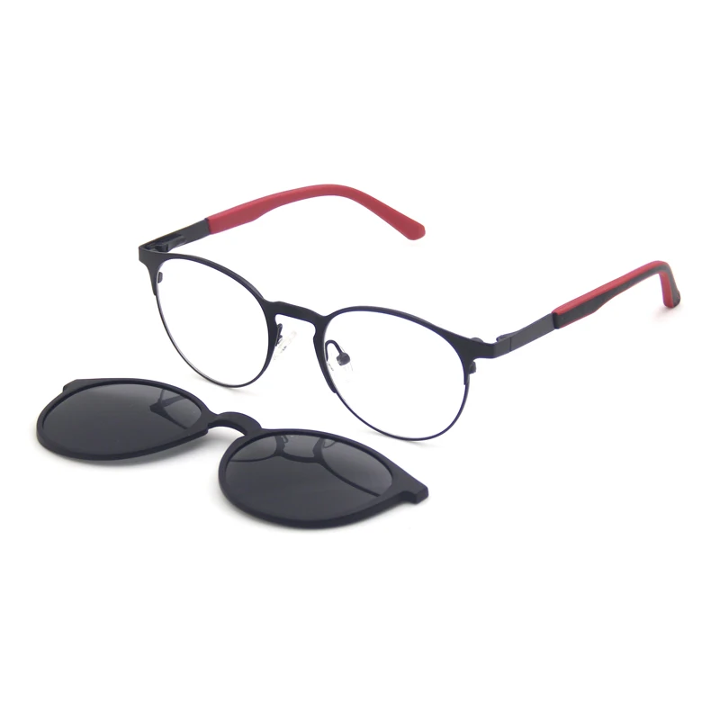 

New Idea 2020 Metal Sunglasses Eyeglasses with Clip On Magnetic Frame