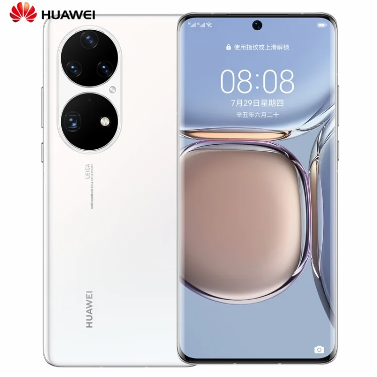 

New mobile smartphone Huawei P50 Pro Quad Back Cameras Face ID & Screen Fingerprint Identification 8GB+512GB smart phone