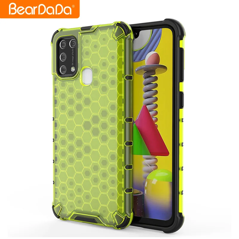 

For Samsung M31 A12 A02S A32 A52 A72 5G Fashion Shockproof Bumper phone case All Around Coverage Back Cover