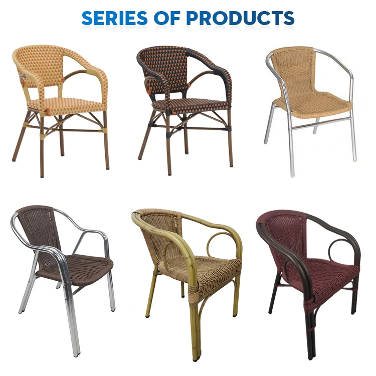 Outdoor Garden Coffee Restaurant Round Plastic Weaving Flower Cheap Wicker Rattan wicker Chair.jpg