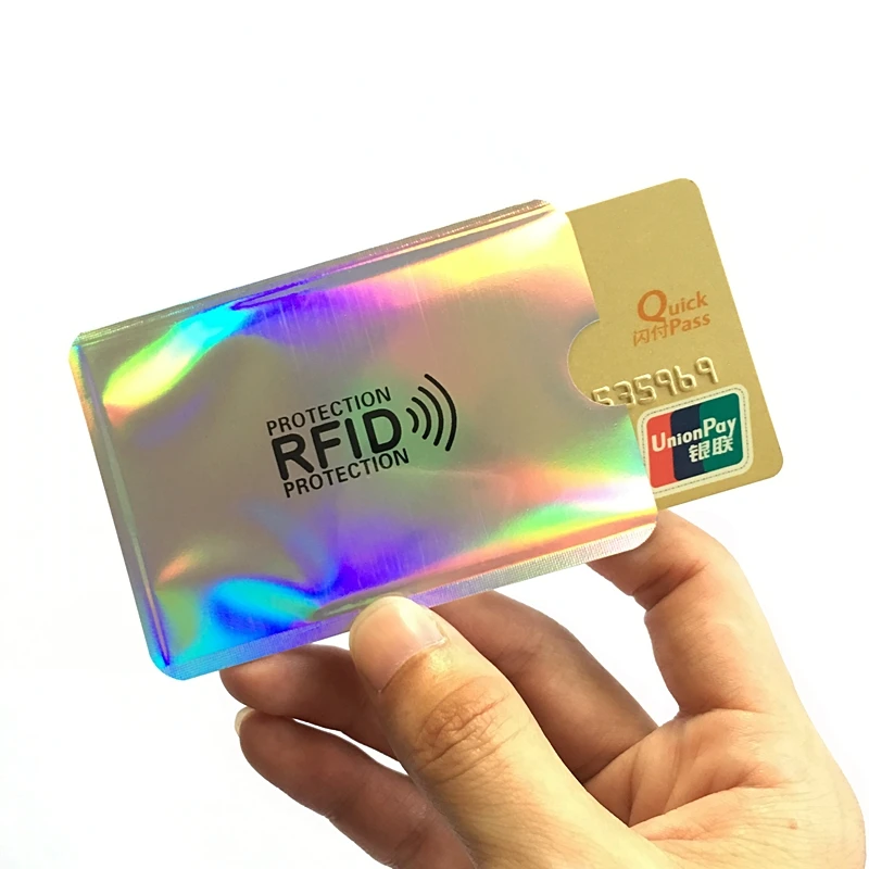 

Anti RFID Card Holder NFC Blocking Reader Lock Id Bank Card Holder Case Protection Metal Credit Card Case Aluminium, Customized