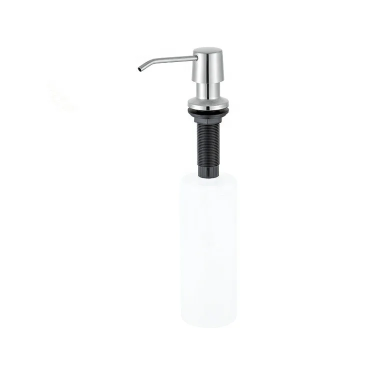 Customized 304 Stainless Steel Hand Wash Gel Chrome Shower Head Soap Dispenser Acrylic Container Lotion Kitchen Wholesale China