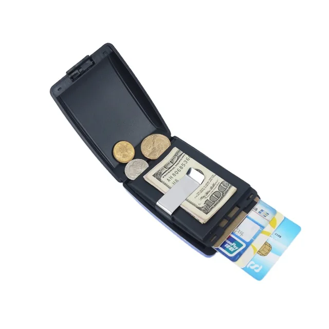 

Attractive Price RFID Blocking ATM Card Holder Multiple Wallet with Coins Slots, Customized color