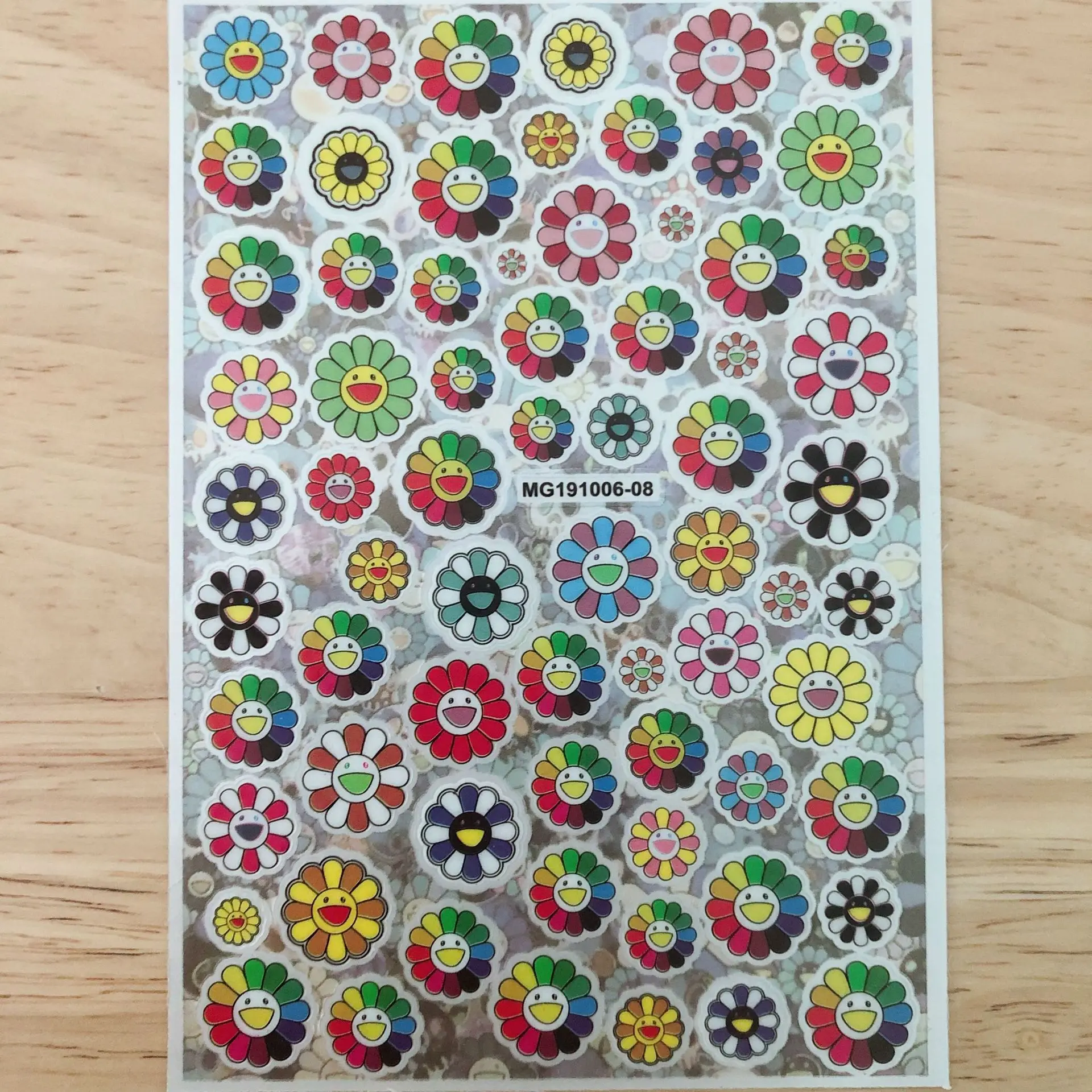 

Japanese Style self-adhesive nail wraps ultra thin 3d flower nail art stickers for nail decorations supplies, As picture show
