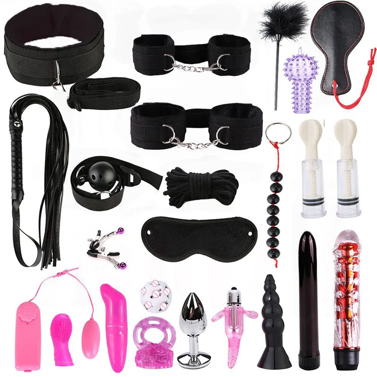 
24 pcs Bondage Gear BDSM Restraint Handcuffs Sex Toys for Couples Flirting Adult Slave Game Sex Product 