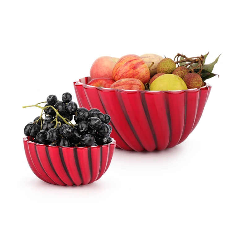 

Nordic Creative Colorful Kitchen Breakfast Oatmeal Bowls Pasta Bowl For Family, Red
