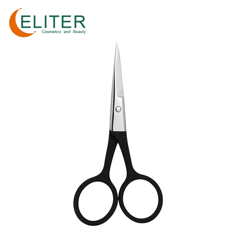 

Eliter Amazon Hot Sell In Stock Soft Touch Nail Fine Scissors Nail Scissors Black Russian Manicure Cuticle Scissors Professional