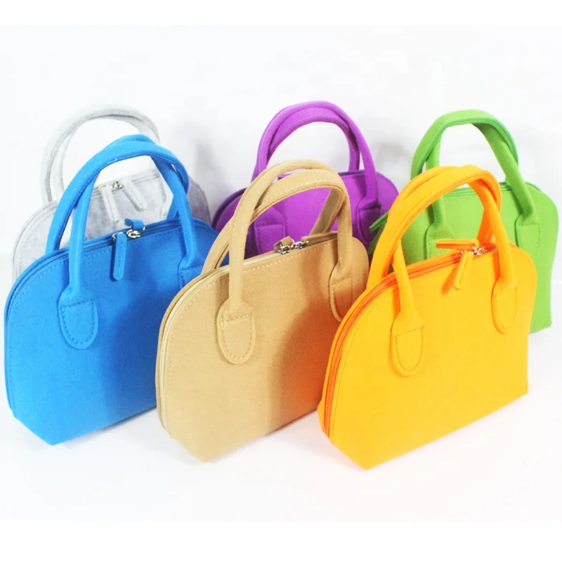 

Fashion wholesale cheap high quality felt custom women handbag, Customizable