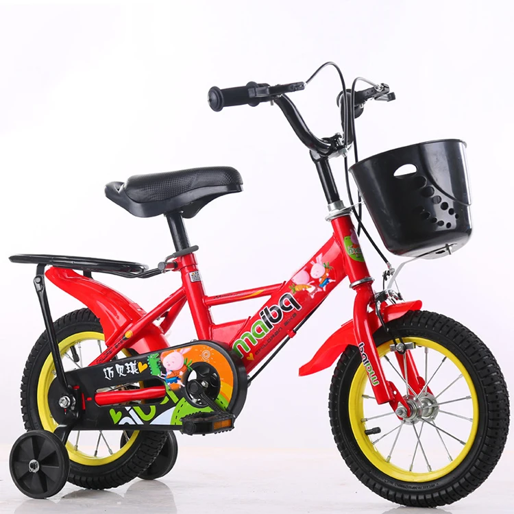 

High-carbon steel 12/14/16/18 inch kids bicycle children bike with auxiliary wheel