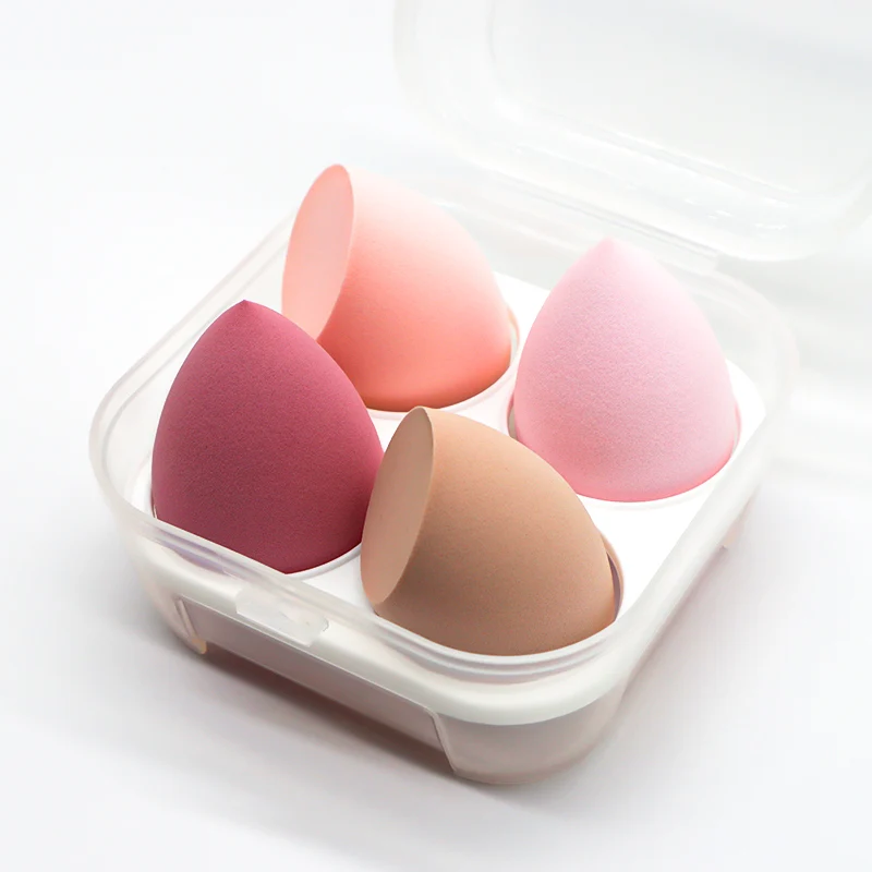 

4pcs 8pcs beauty eggs don't eat powder giant soft super soft sponge powder puff make-up tools in egg box, Customized color