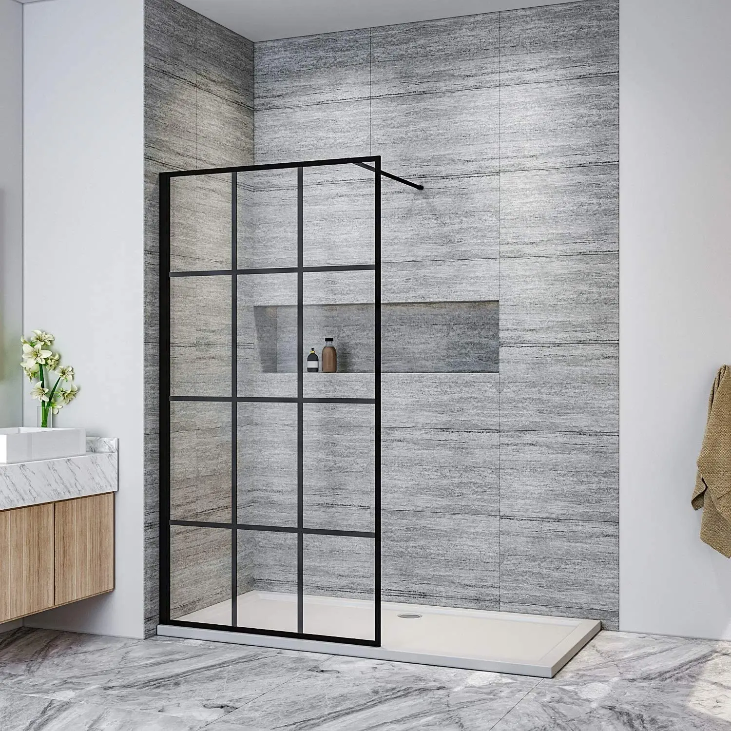 Sally 20years Bsen12150 Reversible Walk In Shower Panel Bathroom Door ...