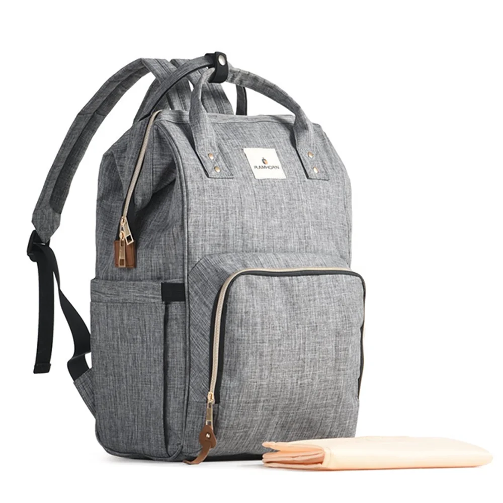 

Shipment From USA Large Capacity Baby Diaper Bag Fashion Color Polyester Travel Bag Mummy Backpack