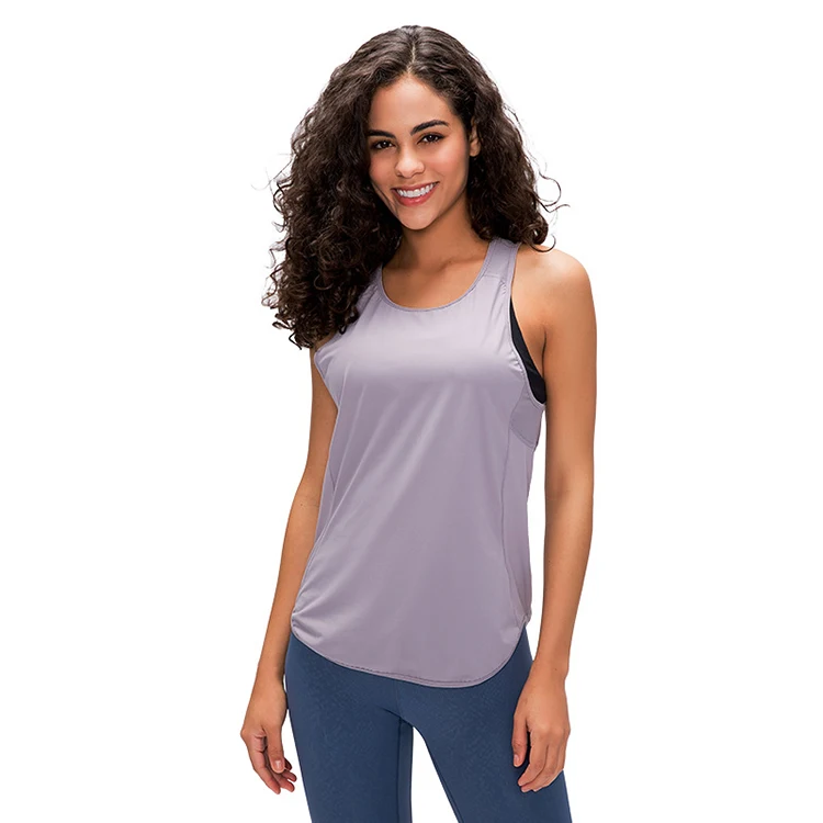 

Custom new design quick-dry breathable loose tank sportswear manufacturing
