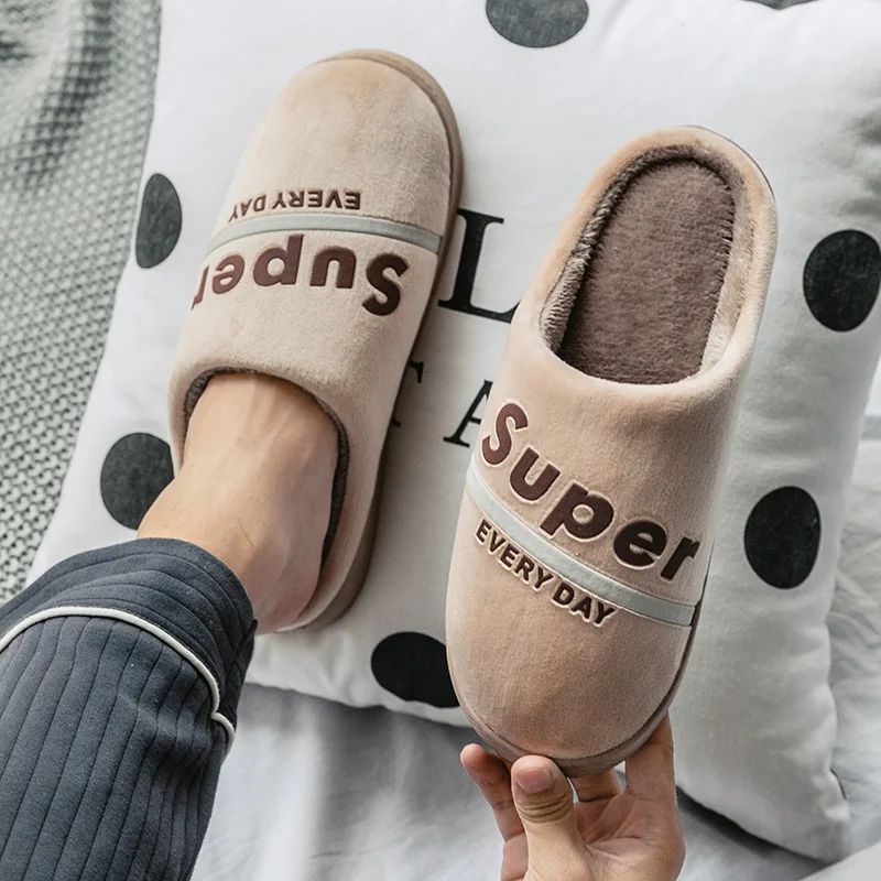 

Wholesale Comfortable warm slippers house shoes for men