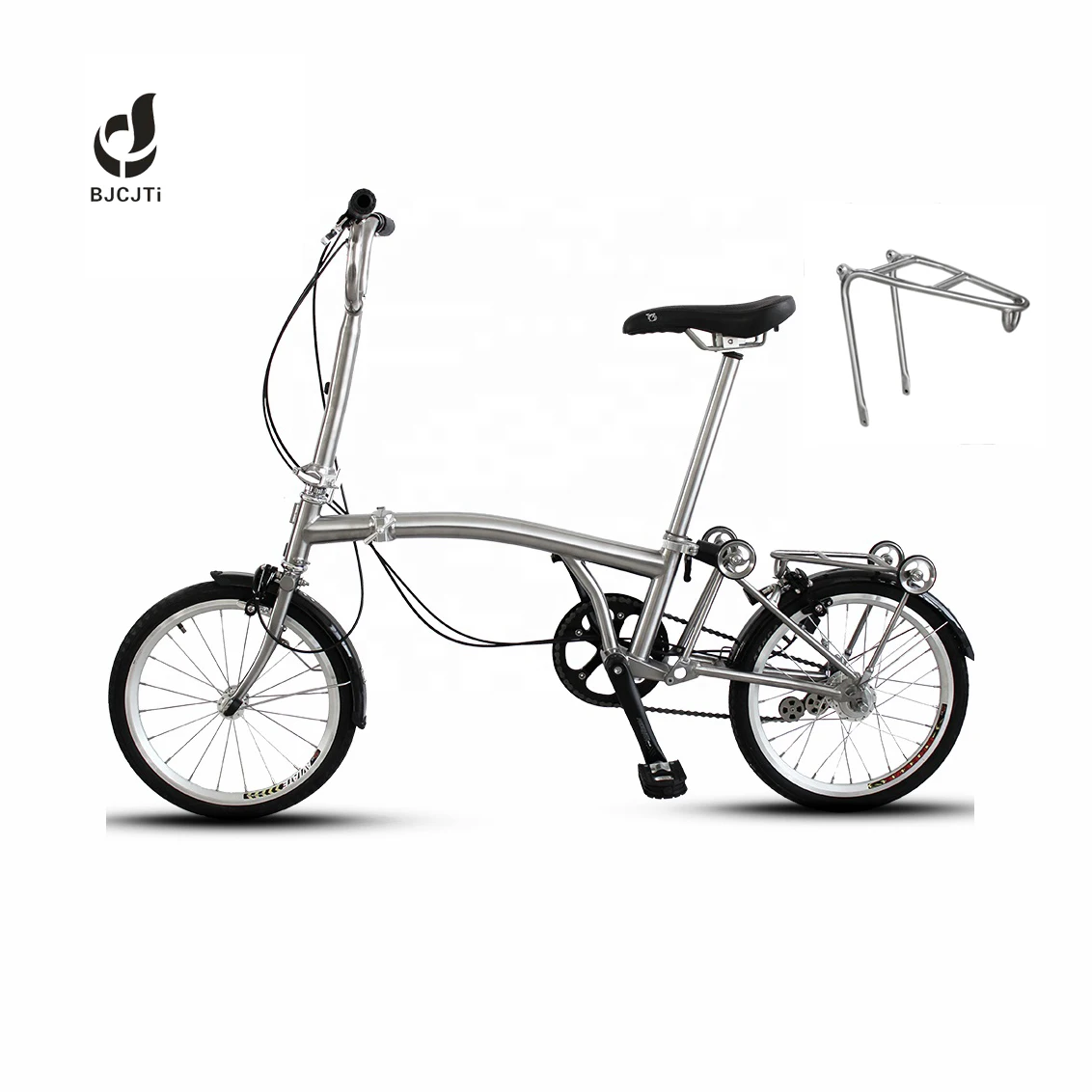 

Factory wholesale S6L 16 inch titanium folding bike, Titanium color