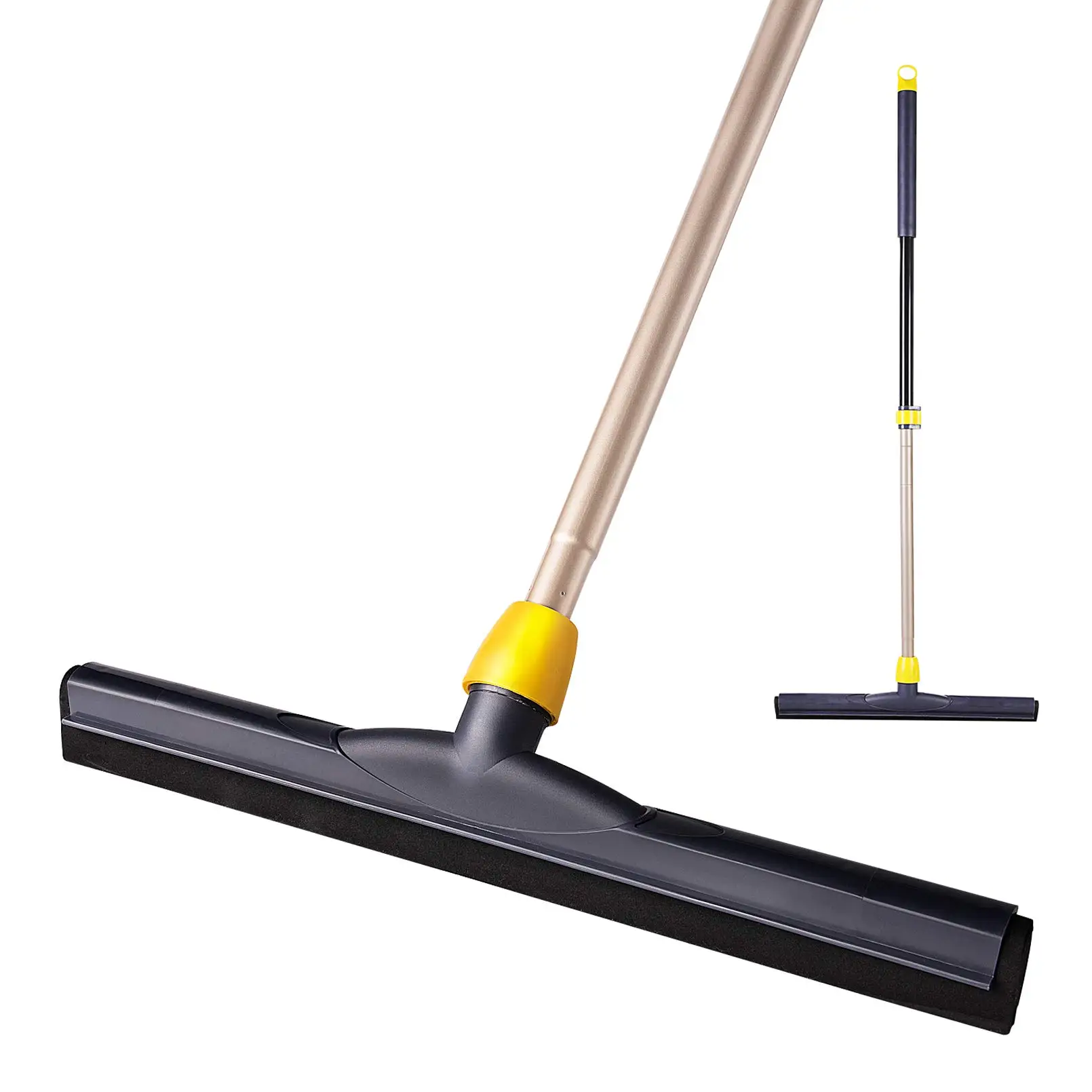 

Floor Squeegee Scrubber Adjustable Telescopic Pole Heavy Duty Household Broom EVA Foam Blade Squeegee