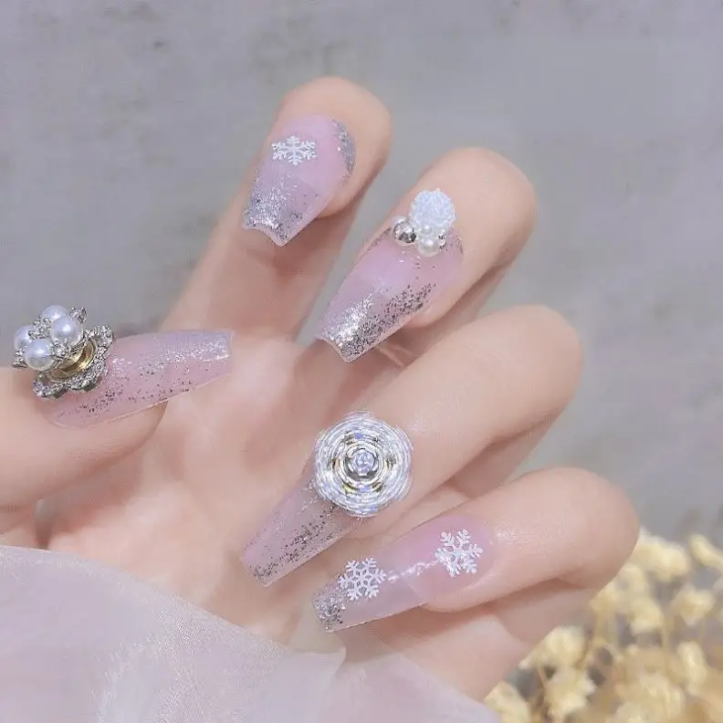 

Customizable packaging LOGO spinning diamonds Zircon nail Decoration charms 3d kawaii luxury for nail art charms, Picture