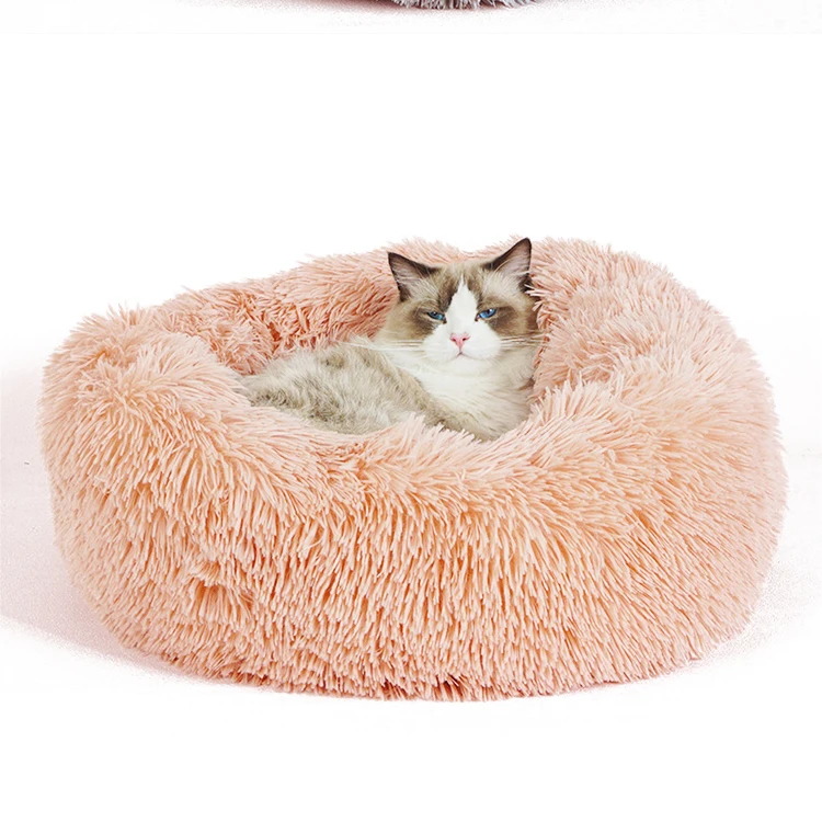 

Cushion Calming Donut Dog&Cat Bed Ultra Soft Self-Warming Machine Washable Pet Bed in Multiple Sizes, Customized color