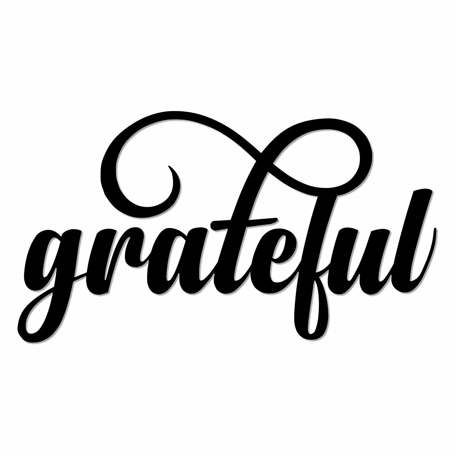 

Grateful Metal Wall Sign Metal Home Decor Decorative Accent Metal Art Wall Sign TY2588